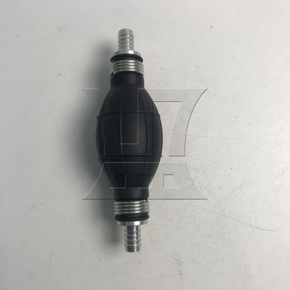 BQLZR Black Rubber Oil Hand Pump Primer Bulb 10mm Length 150mm a Way Valve