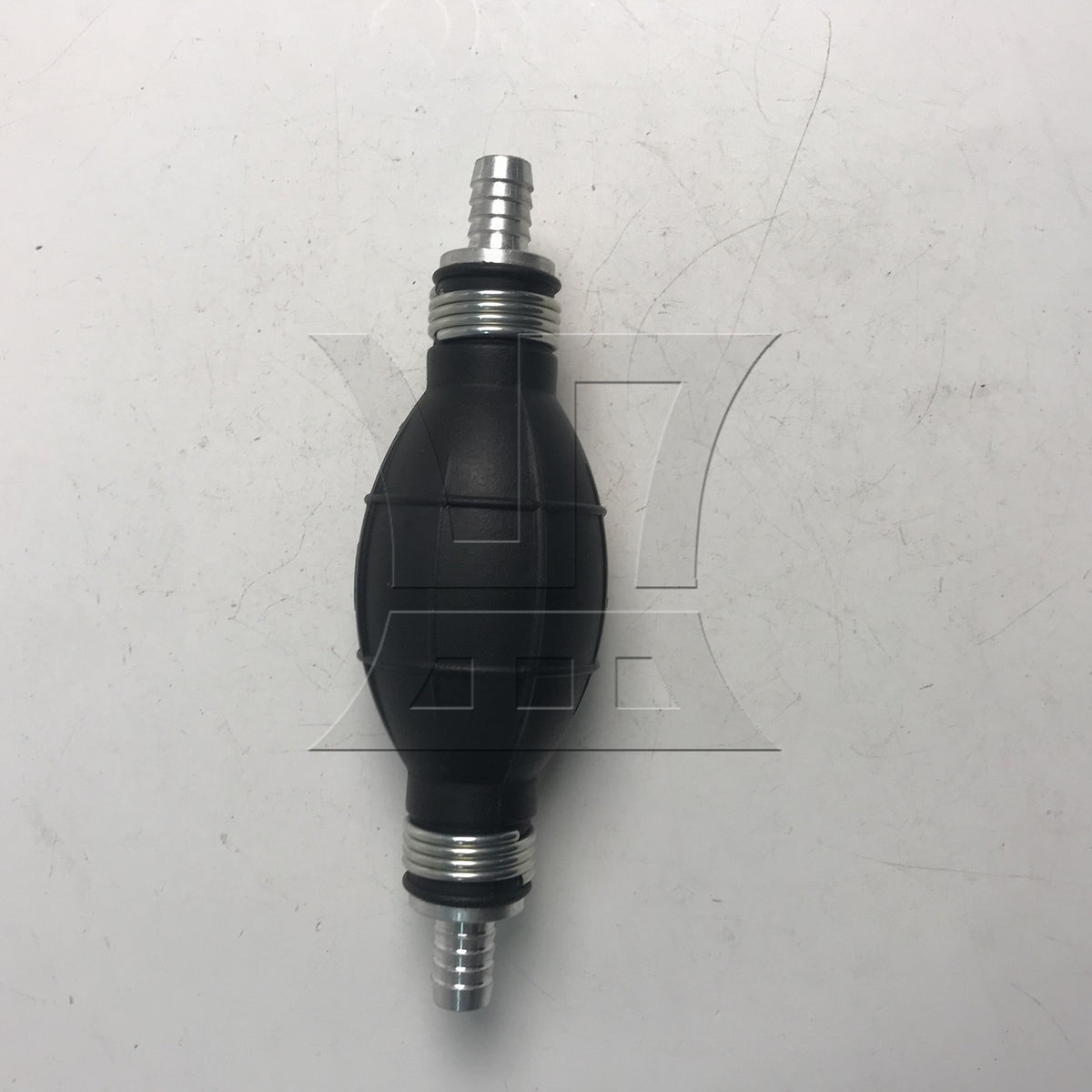 BQLZR Black Rubber Oil Hand Pump Primer Bulb 10mm Length 150mm a Way Valve
