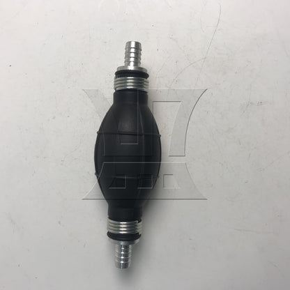 BQLZR Black Rubber Oil Hand Pump Primer Bulb 10mm Length 150mm a Way Valve