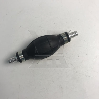 BQLZR Black Rubber Oil Hand Pump Primer Bulb 10mm Length 150mm a Way Valve