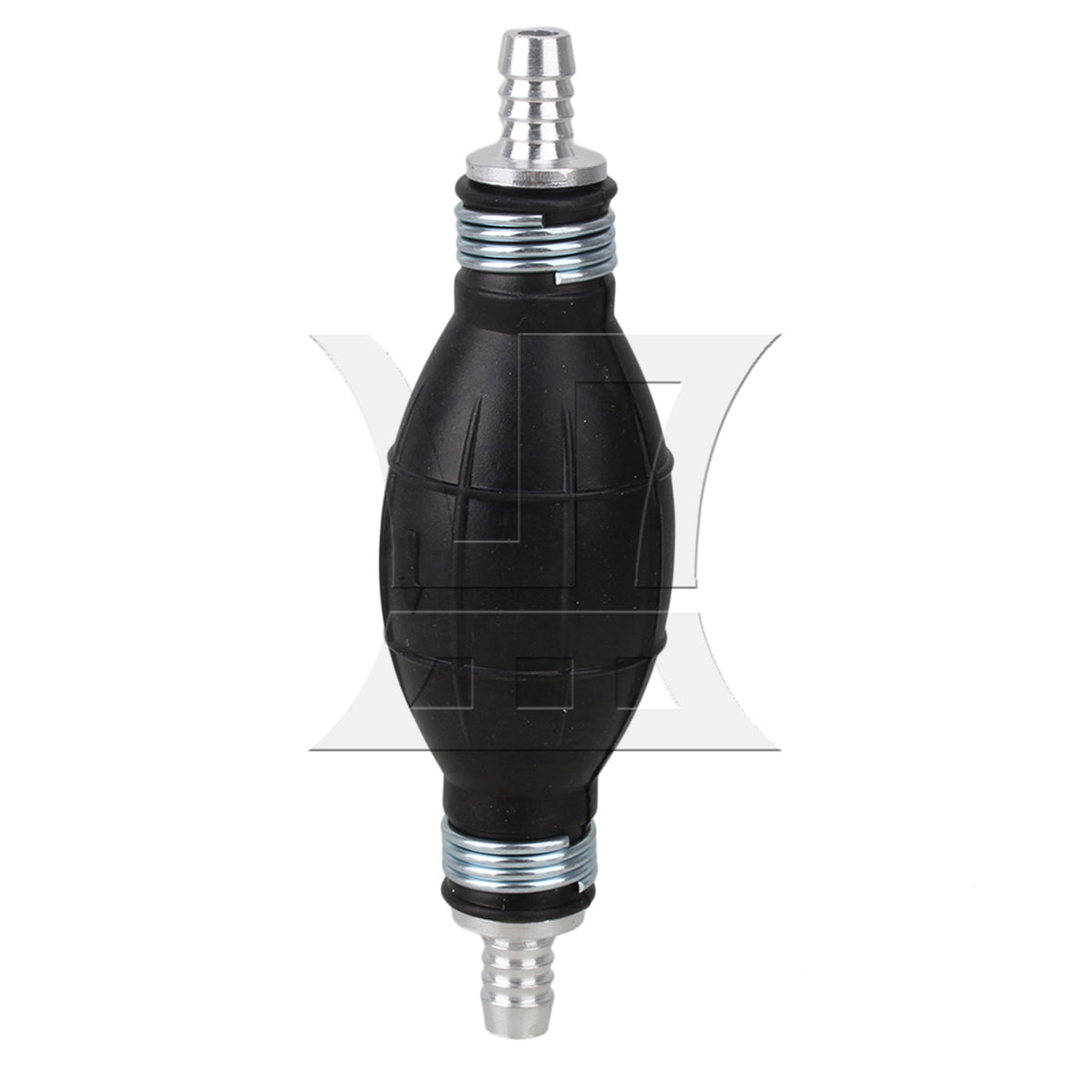 BQLZR Black Rubber Oil Hand Pump Primer Bulb 10mm Length 150mm a Way Valve