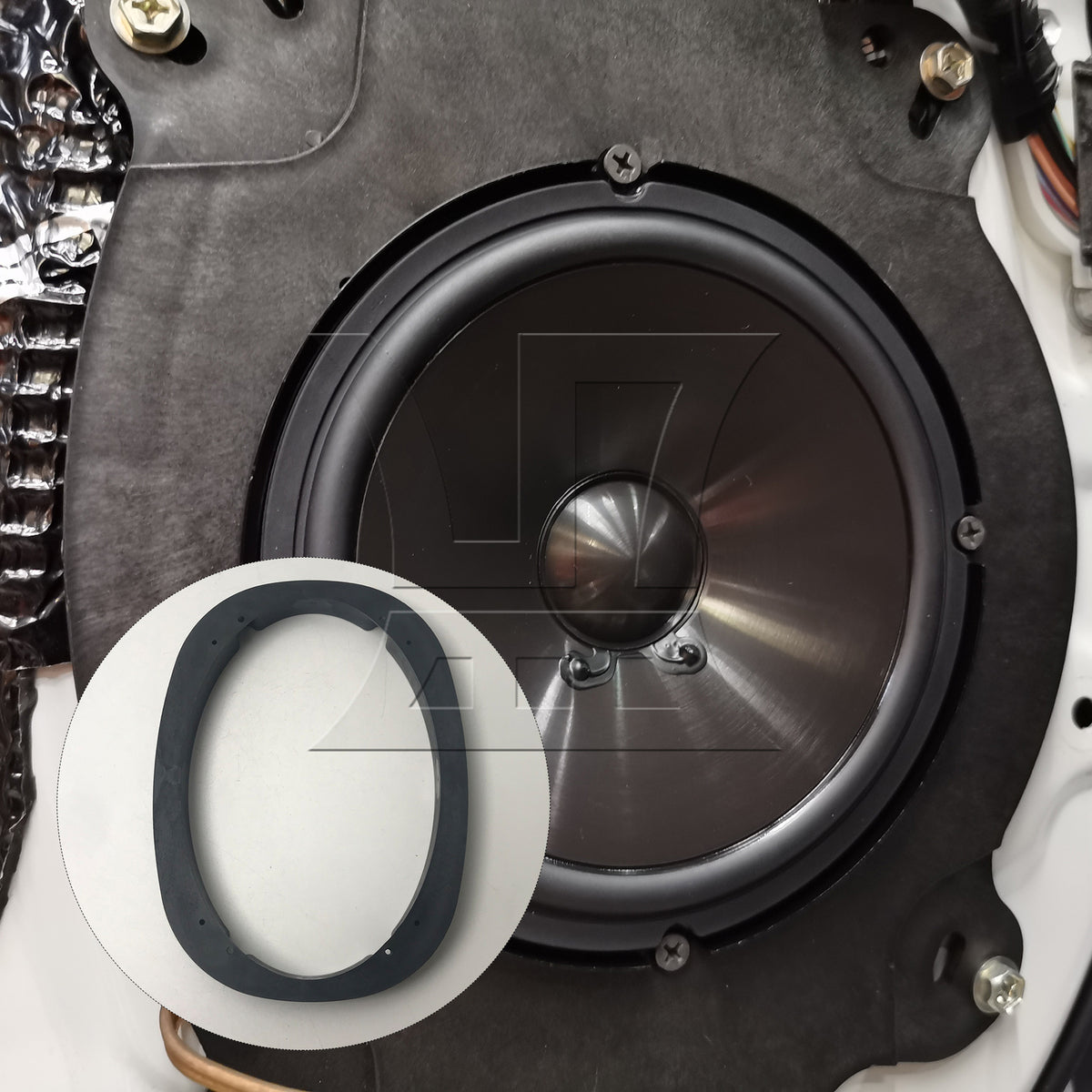 BQLZR 6" x 9" Solid Elliptical Speaker Spacer Adapter 1" Depth Bracket Holder
