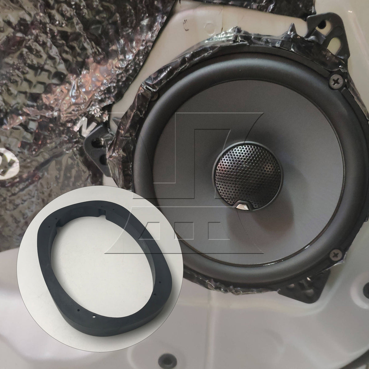 BQLZR 6" x 9" Solid Elliptical Speaker Spacer Adapter 1" Depth Bracket Holder