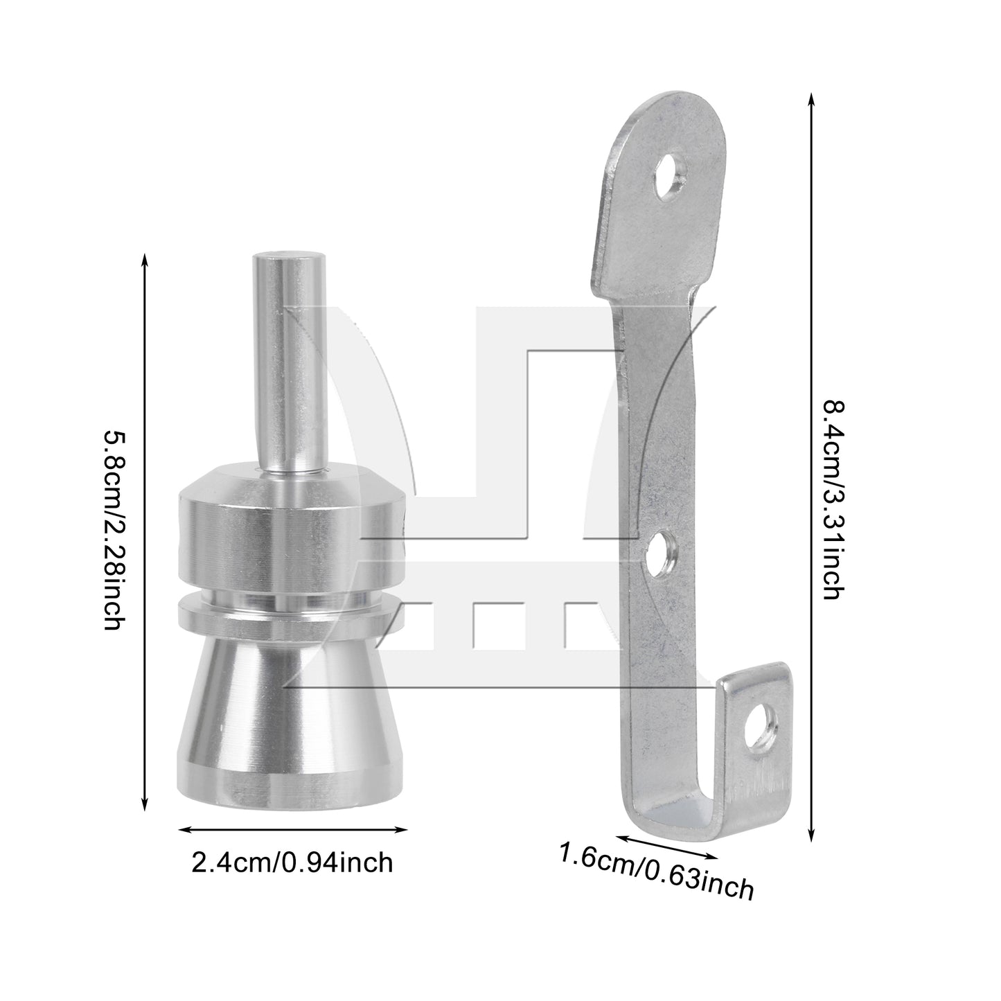 BQLZR Silver M Alum Turbo Sound Exhaust Silencer Pipe Whistle Blowoff Valve Simulator