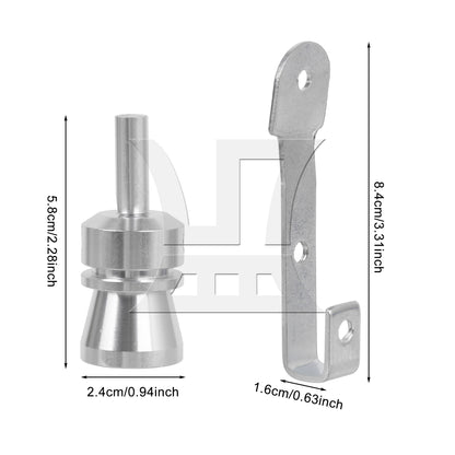 BQLZR Silver M Alum Turbo Sound Exhaust Silencer Pipe Whistle Blowoff Valve Simulator