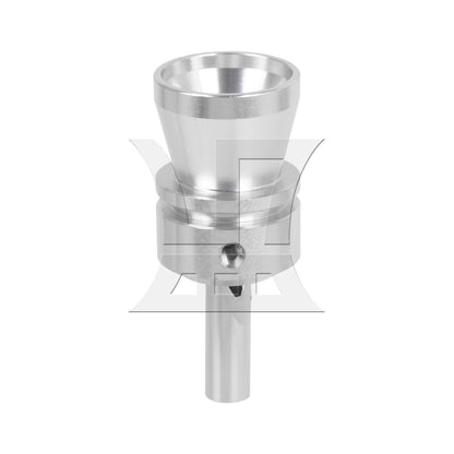 BQLZR Silver M Alum Turbo Sound Exhaust Silencer Pipe Whistle Blowoff Valve Simulator