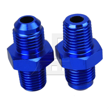 BQLZR Pipe Thread Fitting Adapter AN6 Male Flare to Male 1/4" NPT Aluminium Alloy