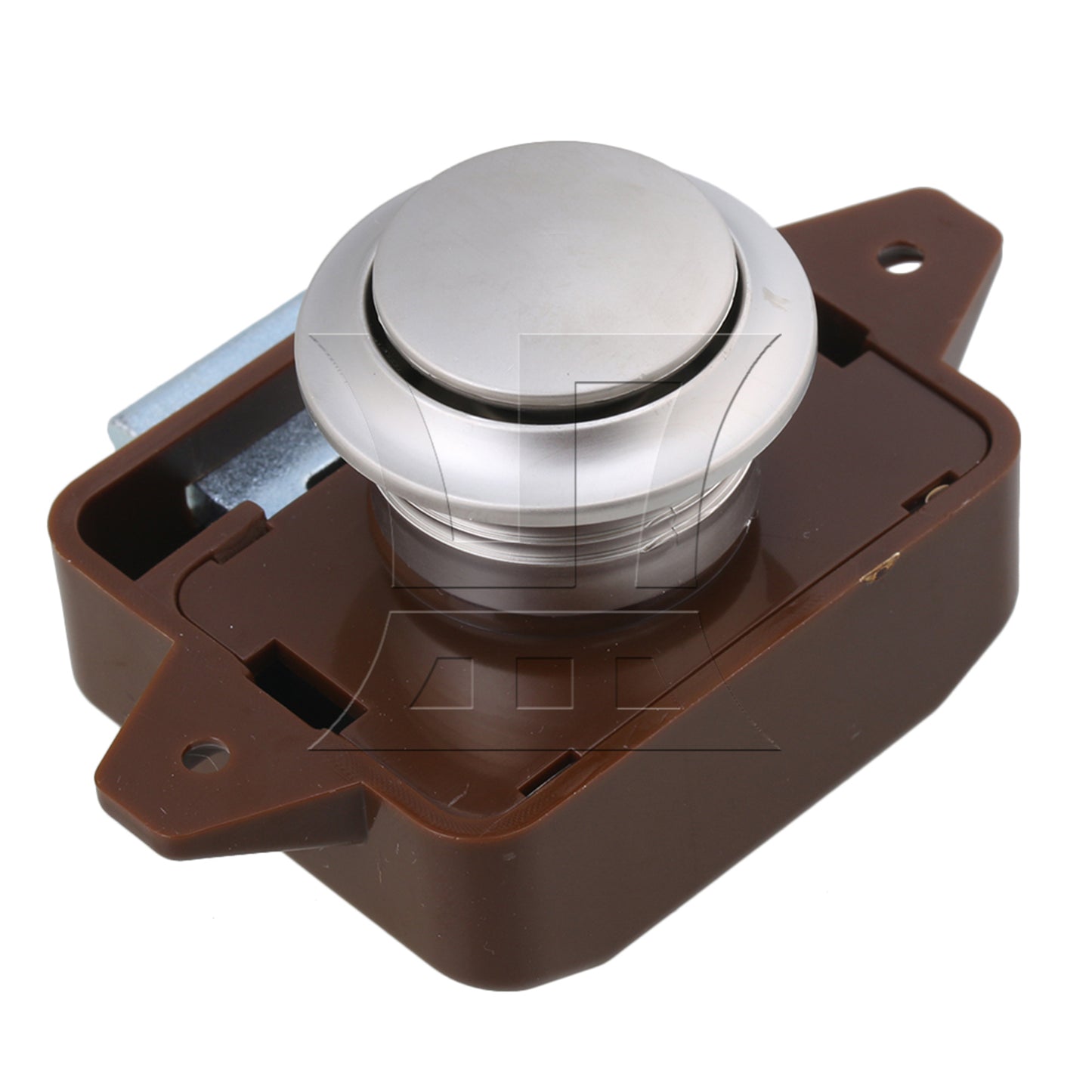 BQLZR Keyless Push Button Latch for RV Camper Caravan Cabinet Brown and Silver BQLZR