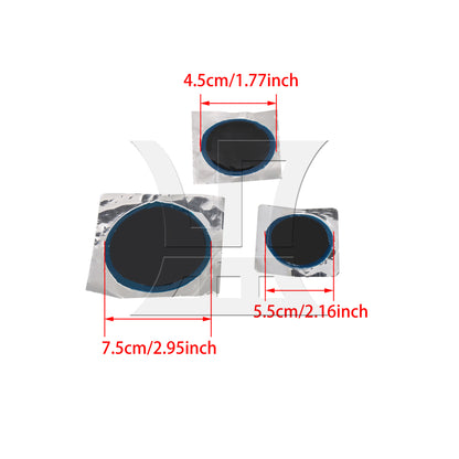 BQLZR 45Pieces Car Motorbikes Radial Tire Repair Tool Round Patch Small Medium Large