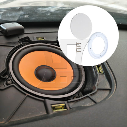 BQLZR 4 Inch White Car Audio Speaker Grille Cover Enclosure Net Cover