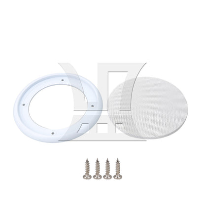 BQLZR 4 Inch White Car Audio Speaker Grille Cover Enclosure Net Cover