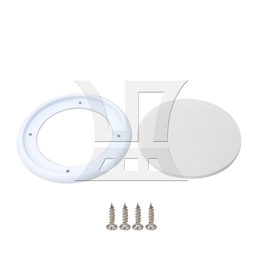 BQLZR 4 Inch White Car Audio Speaker Grille Cover Enclosure Net Cover