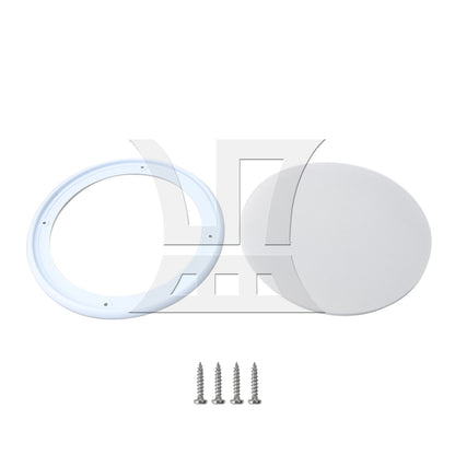 BQLZR 8" DIY Car Audio Speaker Cover Decorative Circle Metal Net Mesh Grille White