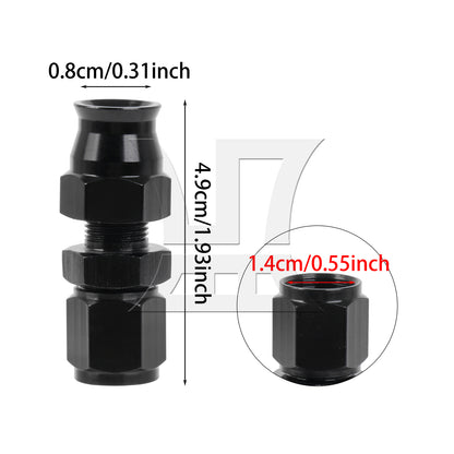 BQLZR Straight Air Gas Hose End Fitting Inner Diameter 5/16inch Replacement for AN6