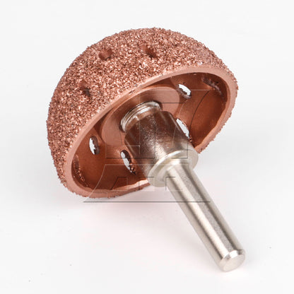 BQLZR Tire Repair Grinding Head Tungsten 70 Grid 1.57inch Diameter with Linking Rod