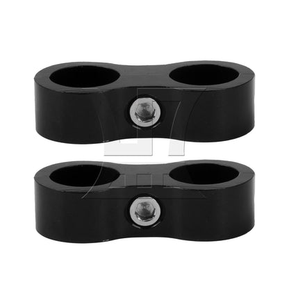 BQLZR  AN8 Hose Pipe Separator Clamps 0.63 Inch for Oil Gas and Water Line