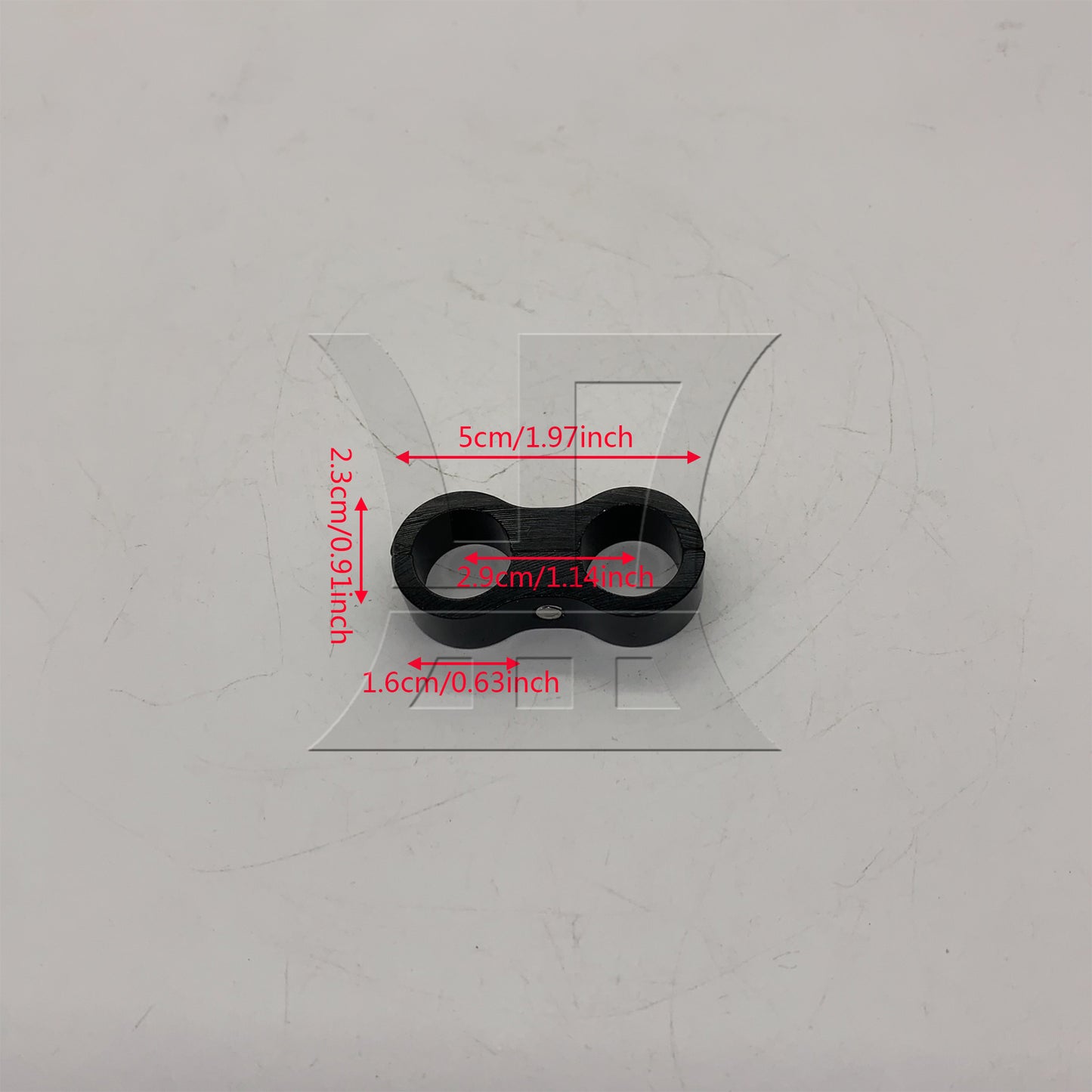 BQLZR  AN8 Hose Pipe Separator Clamps 0.63 Inch for Oil Gas and Water Line