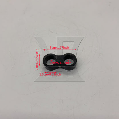 BQLZR  AN8 Hose Pipe Separator Clamps 0.63 Inch for Oil Gas and Water Line