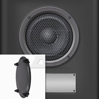 BQLZR 2Pieces 8 Inch Dia Car Speaker Grill Cover Guard for Audio Parts with Screws