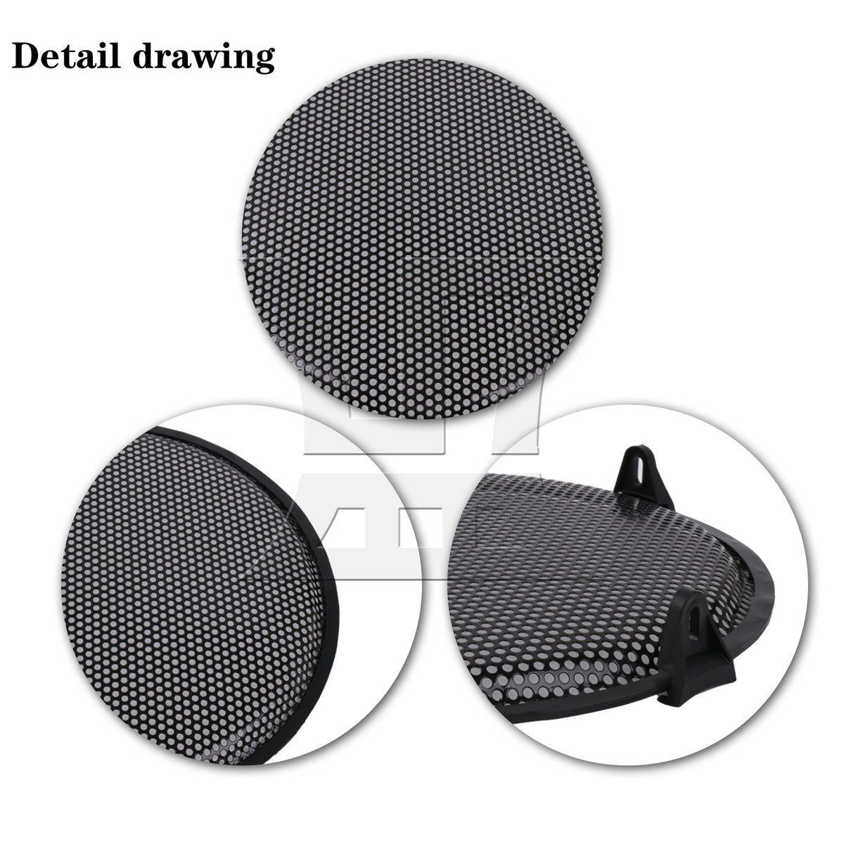 BQLZR 2Pieces 8 Inch Dia Car Speaker Grill Cover Guard for Audio Parts with Screws