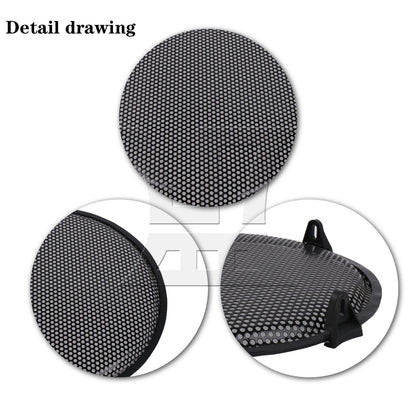 BQLZR 2Pieces 8 Inch Dia Car Speaker Grill Cover Guard for Audio Parts with Screws