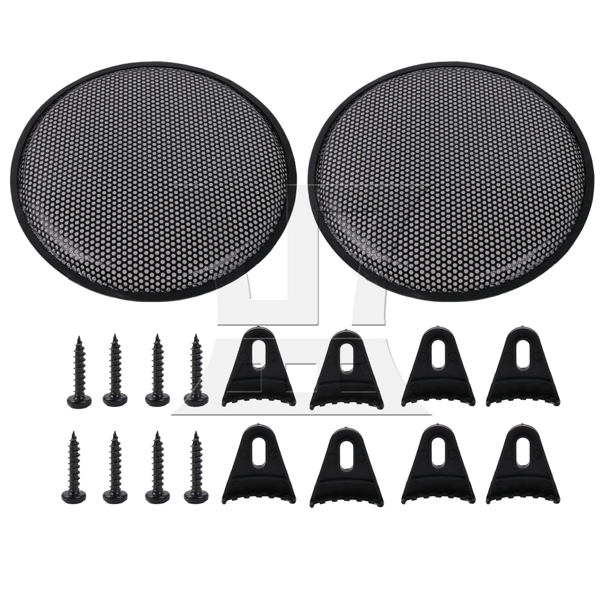 BQLZR 2Pieces 8 Inch Dia Car Speaker Grill Cover Guard for Audio Parts with Screws