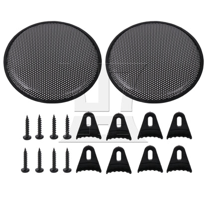 BQLZR 2Pieces 8 Inch Dia Car Speaker Grill Cover Guard for Audio Parts with Screws
