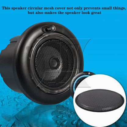 BQLZR 2Pieces 8 Inch Dia Car Speaker Grill Cover Guard for Audio Parts with Screws