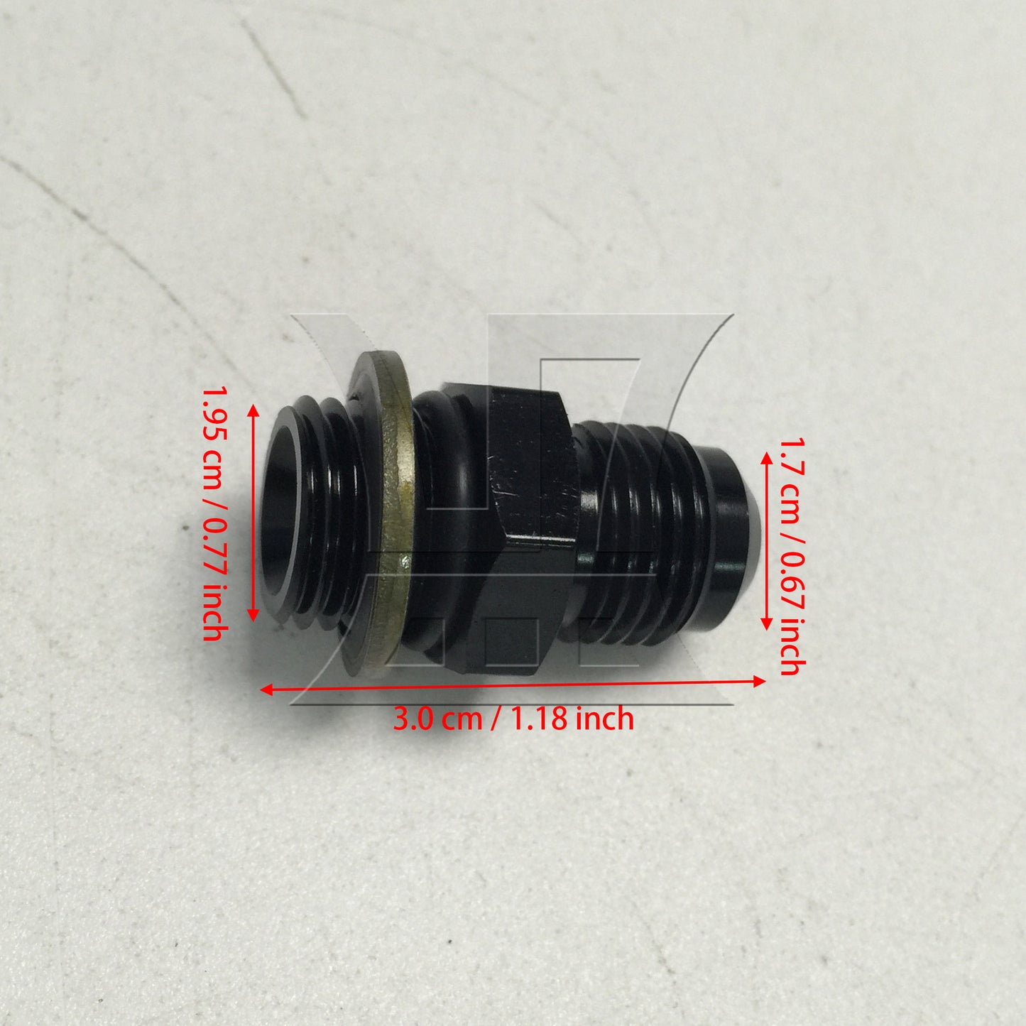 BQLZR 2 pcs black automotive oil cooling connector