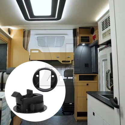 BQLZR 1pc RV Cabinet Door Embedded Handle Circular Lock Black for RV Drawer