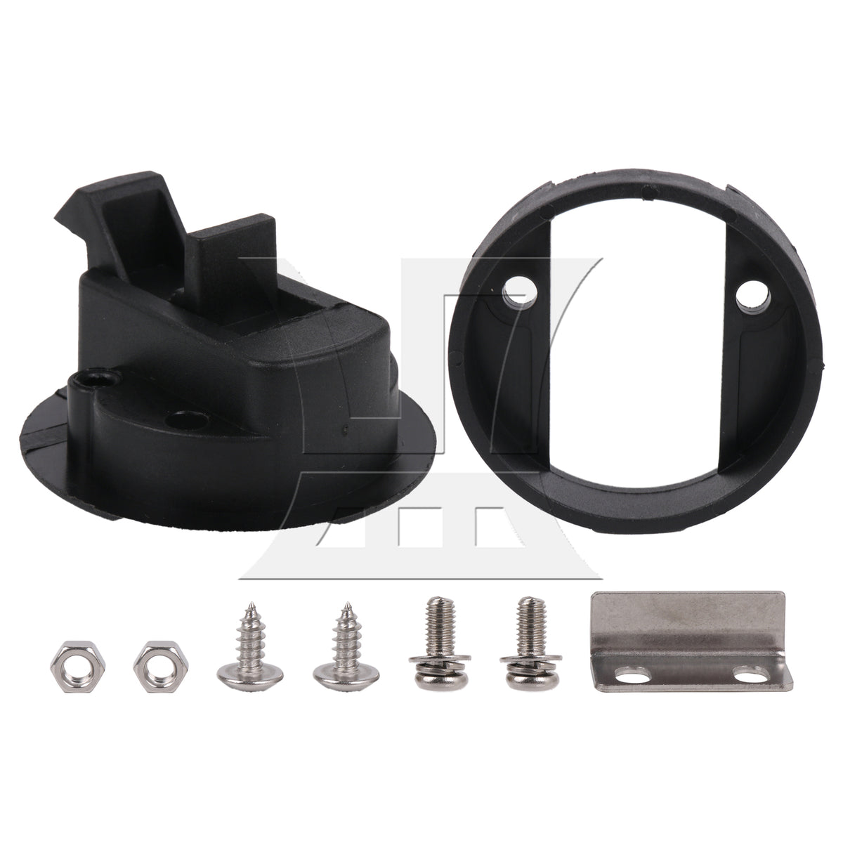 BQLZR 1pc RV Cabinet Door Embedded Handle Circular Lock Black for RV Drawer