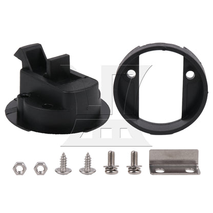 BQLZR 1pc RV Cabinet Door Embedded Handle Circular Lock Black for RV Drawer