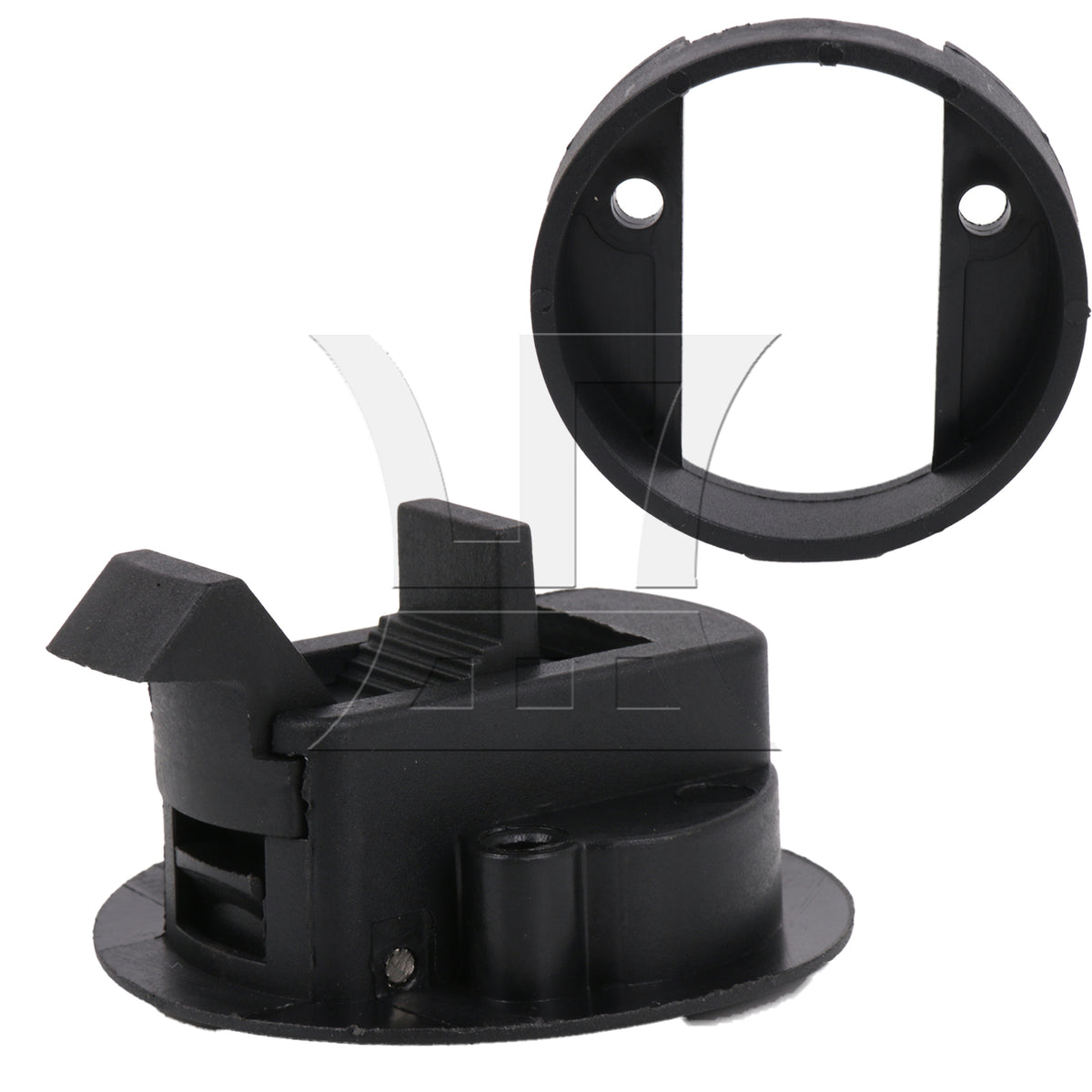 BQLZR 1pc RV Cabinet Door Embedded Handle Circular Lock Black for RV Drawer