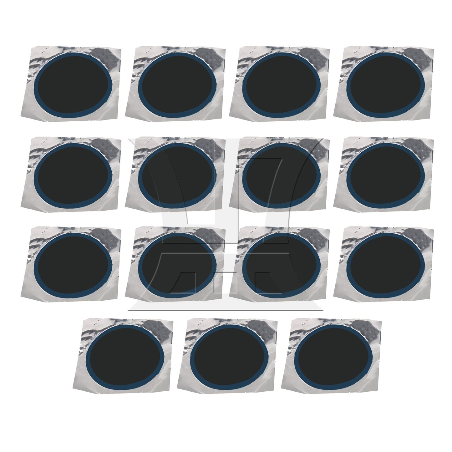 BQLZR 15pcs Small Radial Tire Patch 75mm Nature Rubber