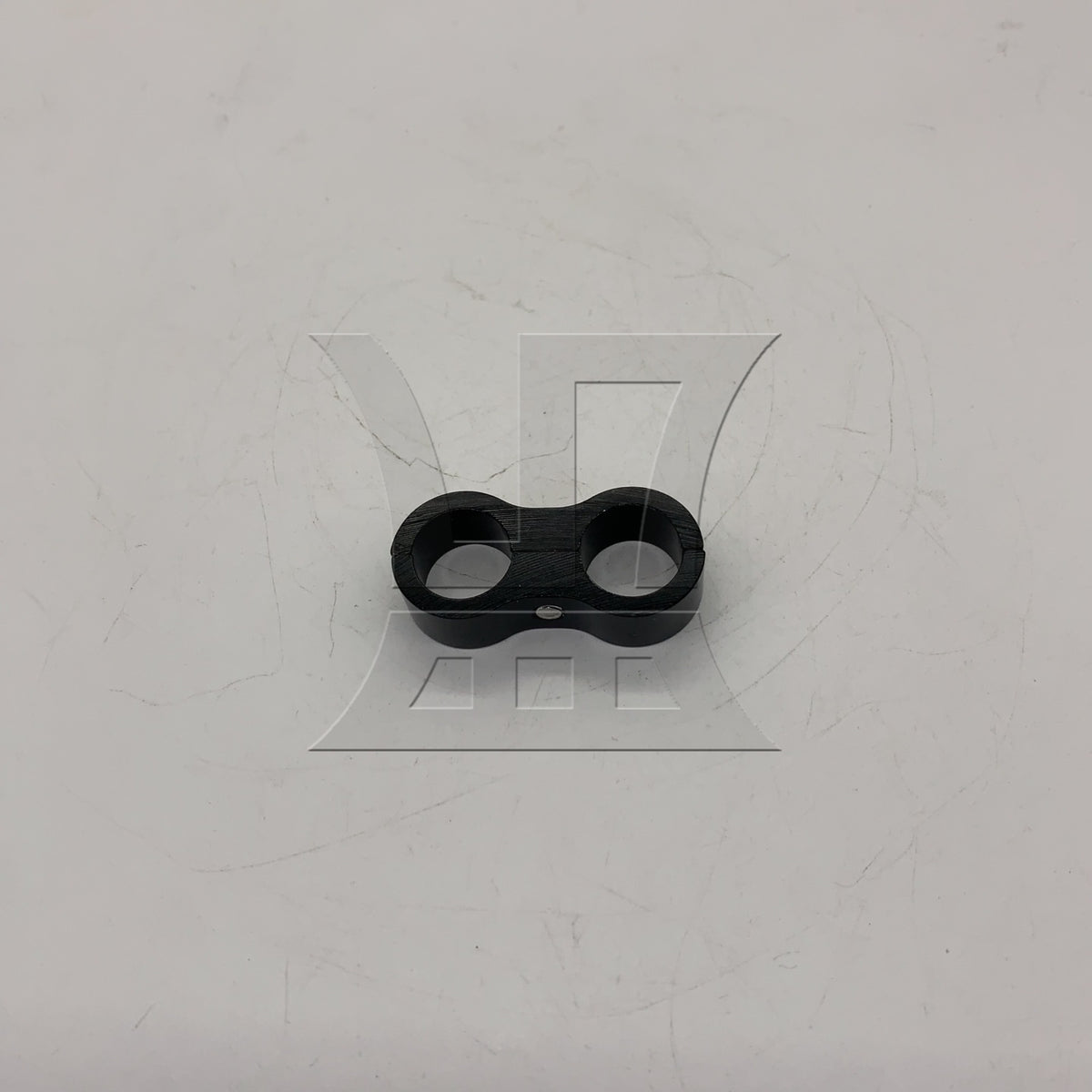 BQLZR 1pc Car Hose Separator Clamp An8 Black Automobile Oil Pipe Double Hole Clip Separator Fixing Pipe Clip