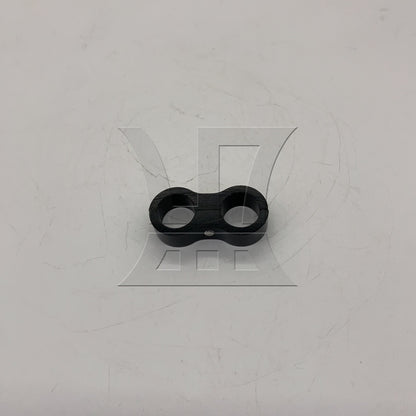 BQLZR 1pc Car Hose Separator Clamp An8 Black Automobile Oil Pipe Double Hole Clip Separator Fixing Pipe Clip