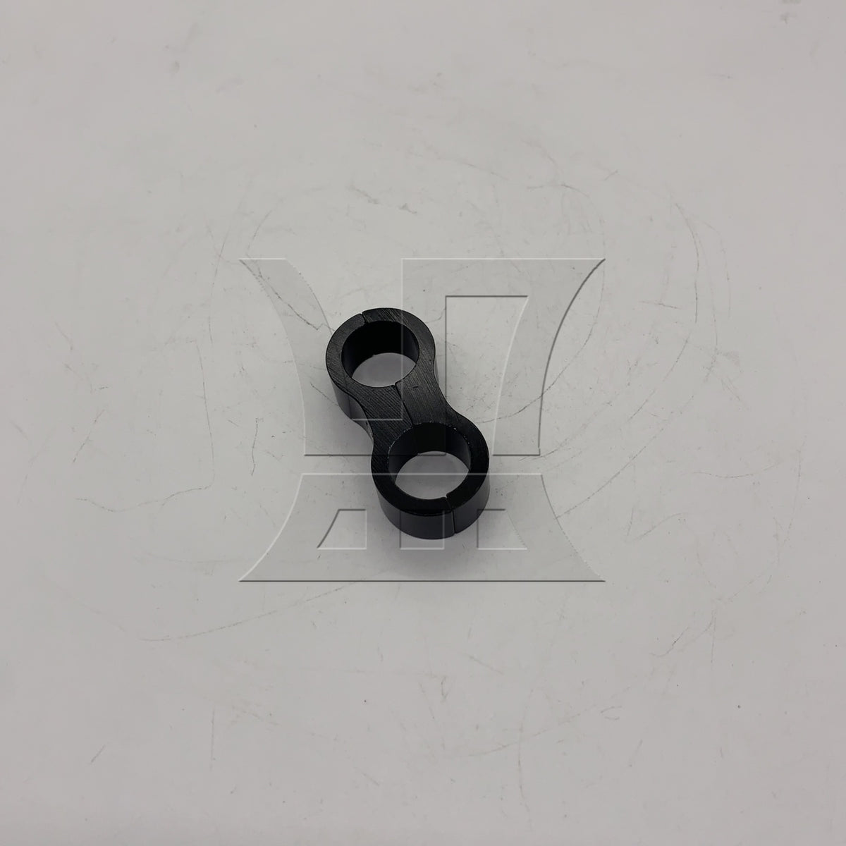 BQLZR 1pc Car Hose Separator Clamp An8 Black Automobile Oil Pipe Double Hole Clip Separator Fixing Pipe Clip