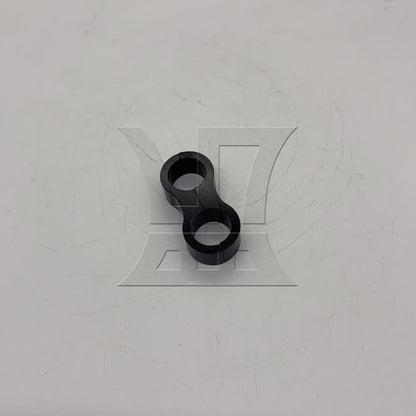BQLZR 1pc Car Hose Separator Clamp An8 Black Automobile Oil Pipe Double Hole Clip Separator Fixing Pipe Clip