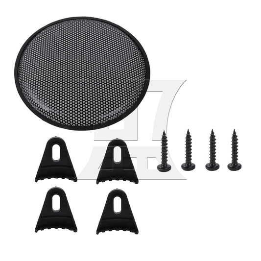 BQLZR 1pc Speaker Grill Cover 6 Inches Black Car Modified Speaker Decorative Coil Audio Cover