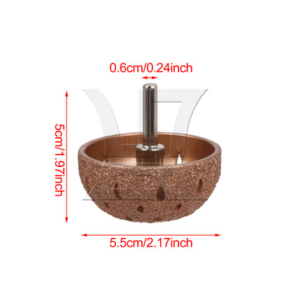 BQLZR 1PC 70 Grit High Speed Grinder Tire Buffer Wheel with Linking Rod for Tire Repair Tool 55mm