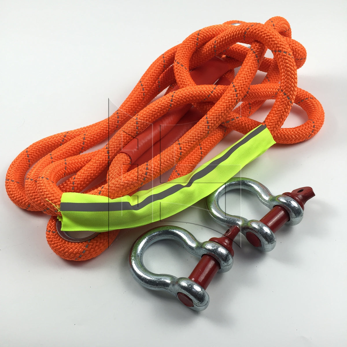 BQLZR 1 Set Orange Nylon Recovery Tow Rope 13.12ft 39683LBS for Winter Snow Backup Tool