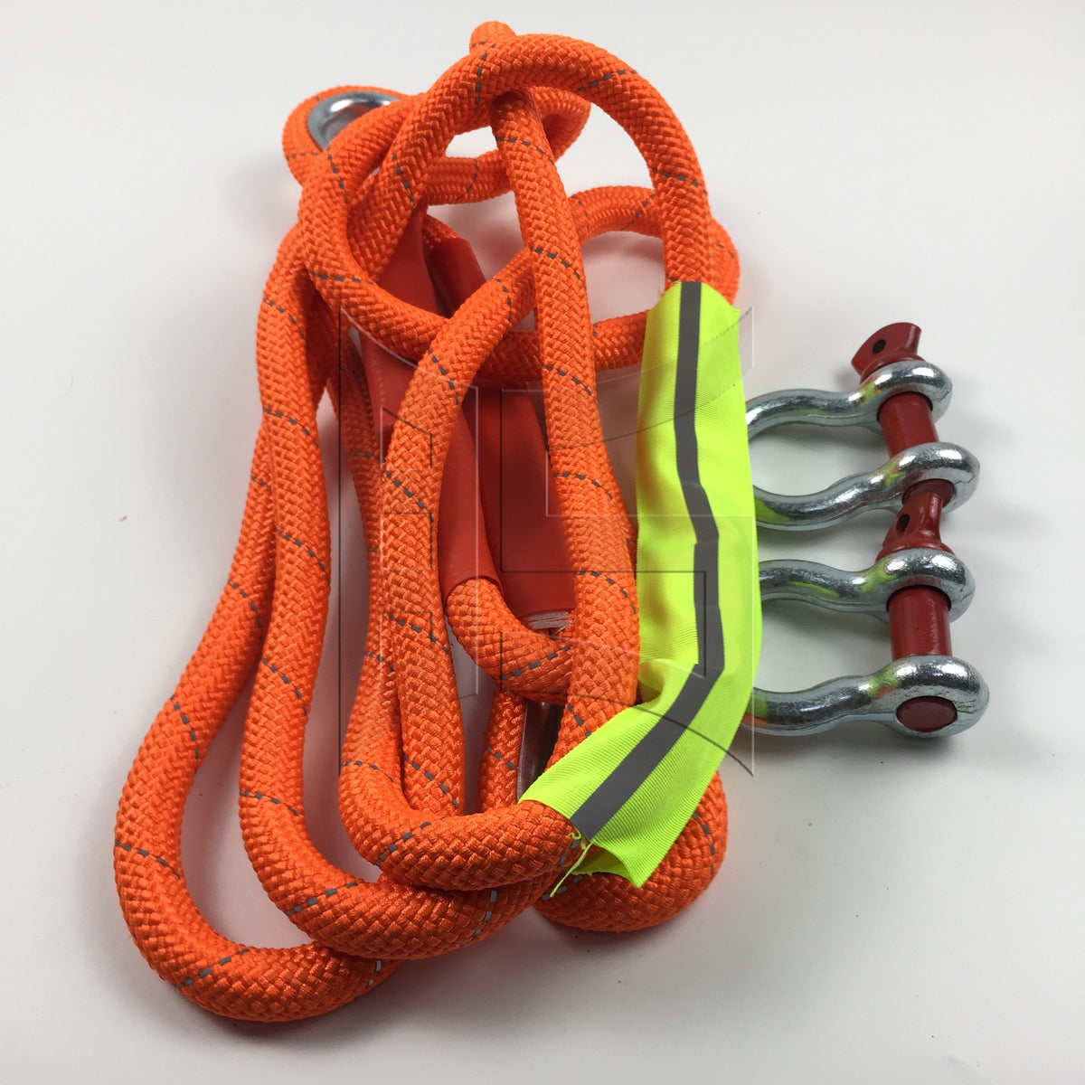 BQLZR 1 Set Orange Nylon Recovery Tow Rope 13.12ft 39683LBS for Winter Snow Backup Tool