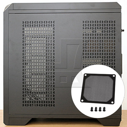 BQLZR Black 80 x 80mm PC Computer Chassis Fan Filter Mesh Metal Strainer