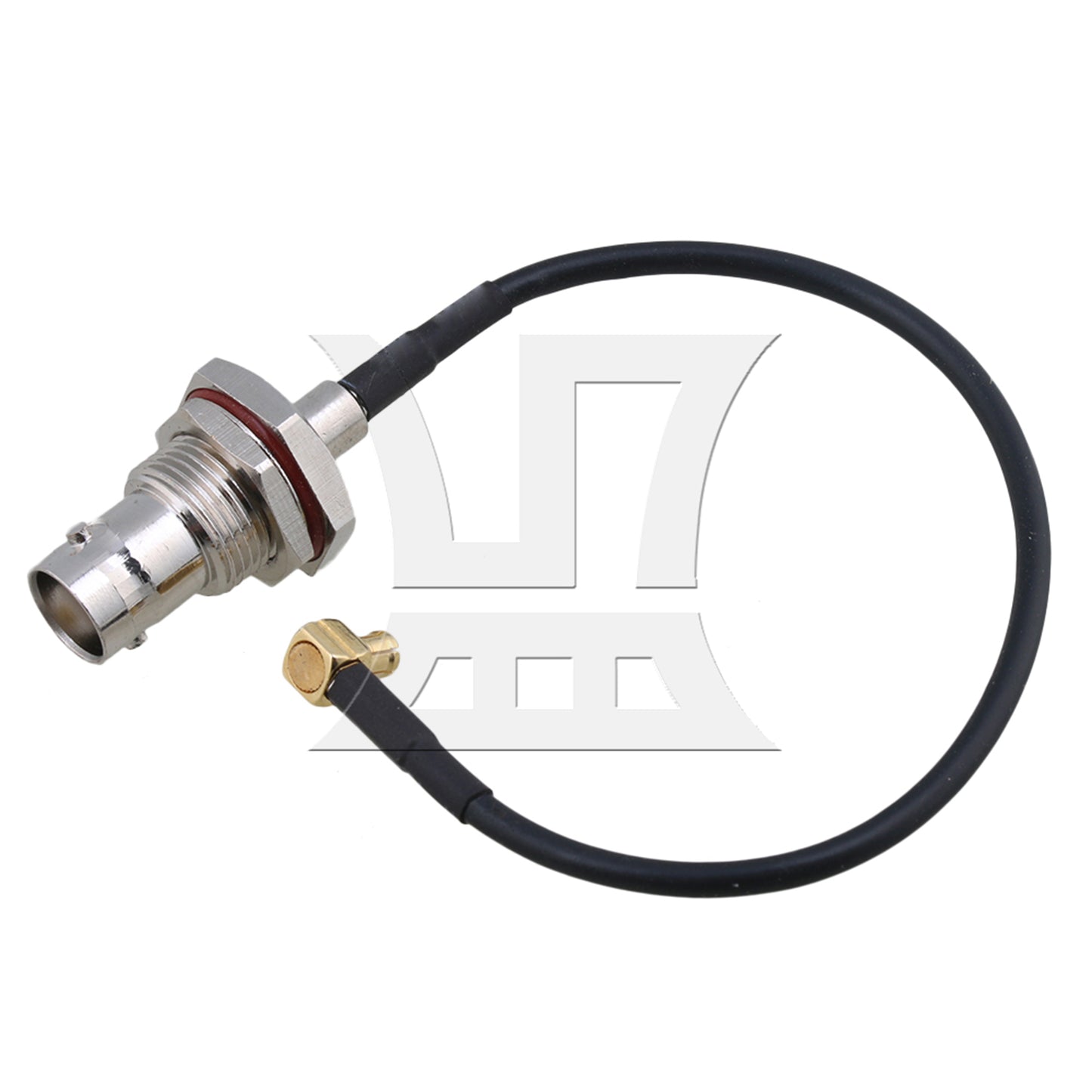 BQLZR 6" BNC Female to MCX Plug Male Right Angle Adapter RG174 Cable