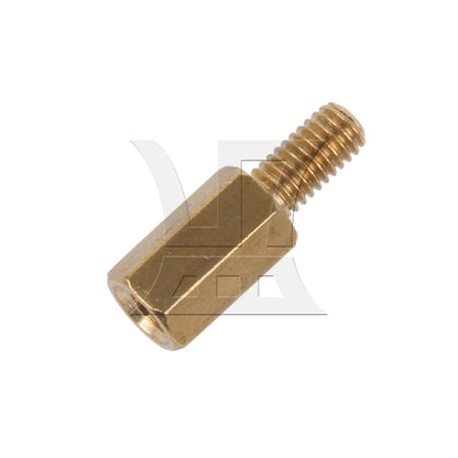 BQLZR 50 Pieces M3X8+6mm PC Messing Hex Standoff Male-Female Hex Standoff