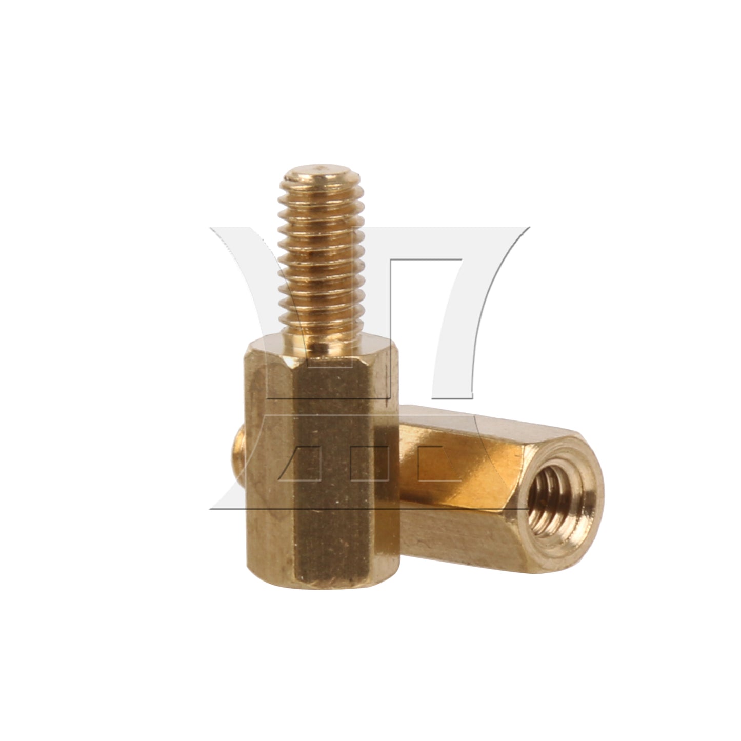 BQLZR 50 Pieces M3X8+6mm PC Messing Hex Standoff Male-Female Hex Standoff