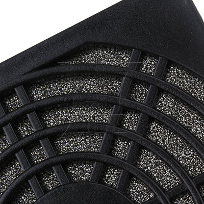 BQLZR 5pcs Standard 80mm PC Cooling Fan Black Plastic Filter Mesh