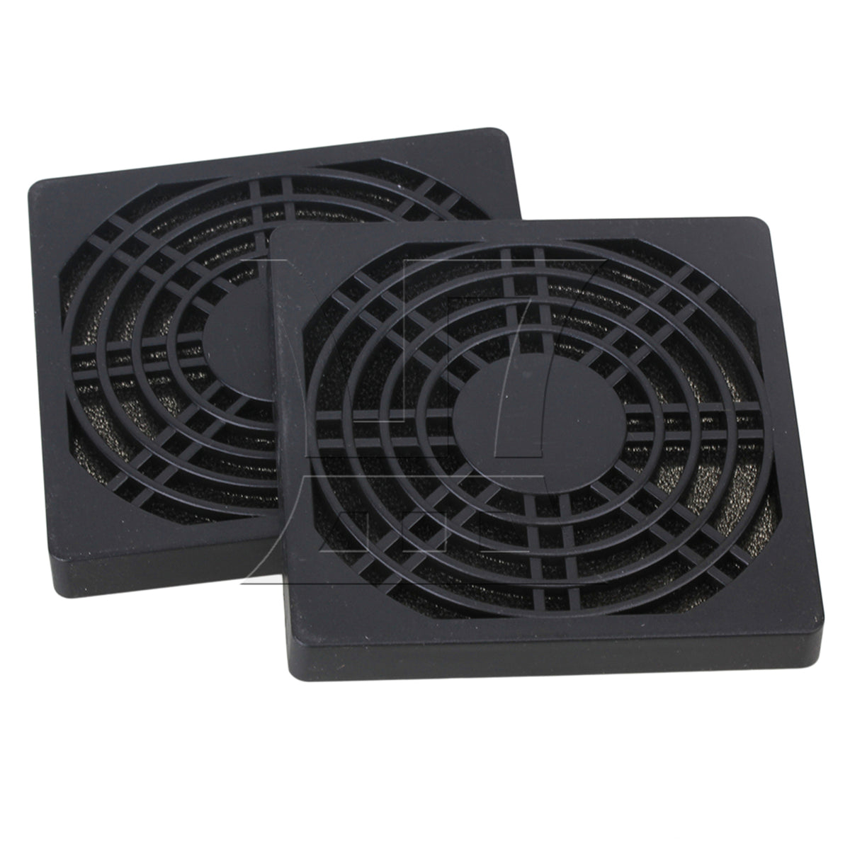 BQLZR 5pcs Standard 80mm PC Cooling Fan Black Plastic Filter Mesh