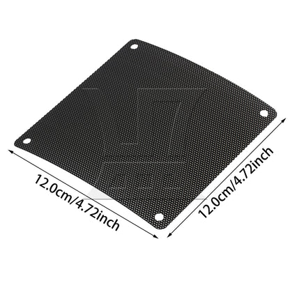 BQLZR 10pcs Black Computer Case Fan Filter Fits Standard 120mm Fans