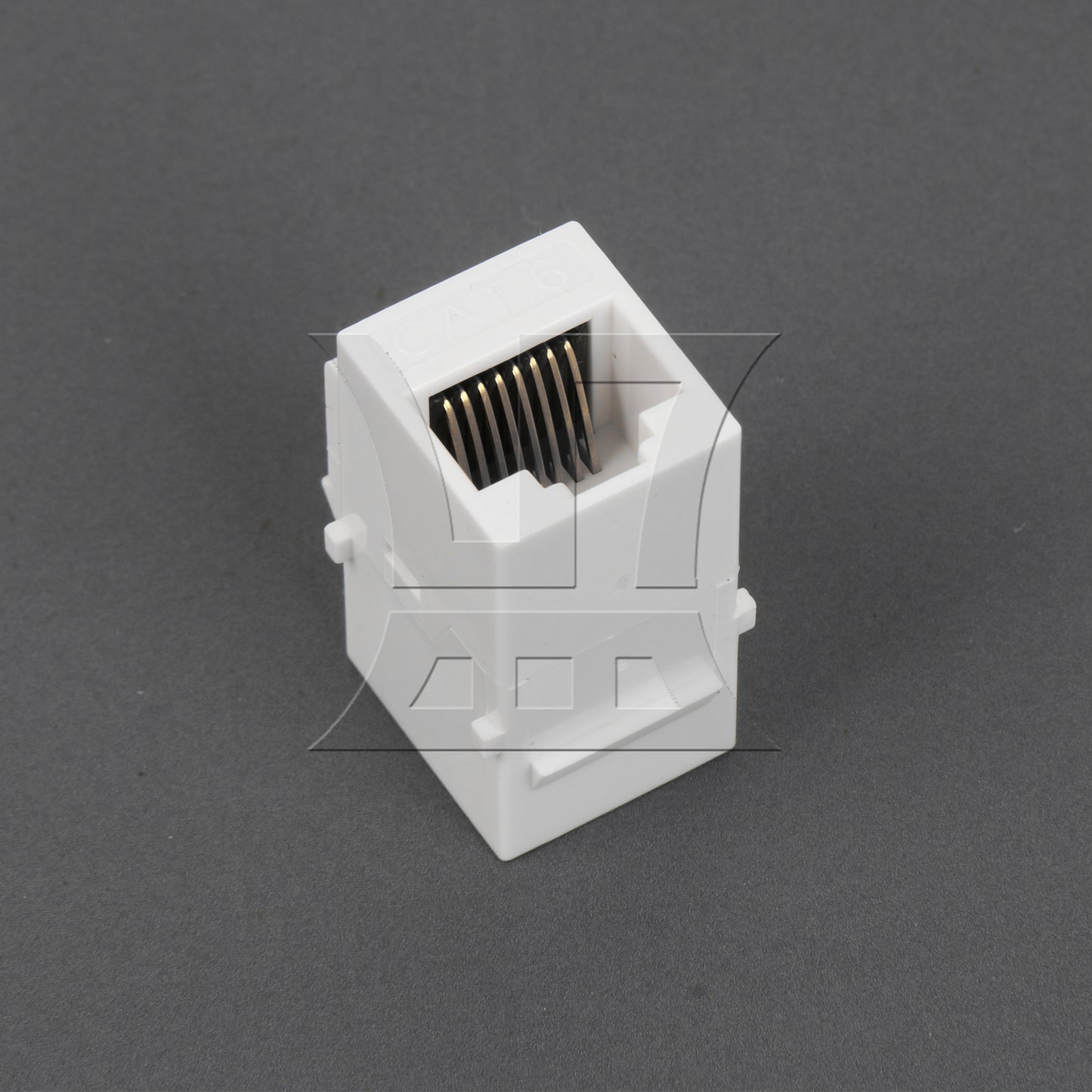 BQLZR Cat6 RJ45 Gigabit Coupler Female Adapter For Keystone Panel White